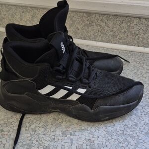 Adidas Streetcheck Black Athletic Shoes with White Accents